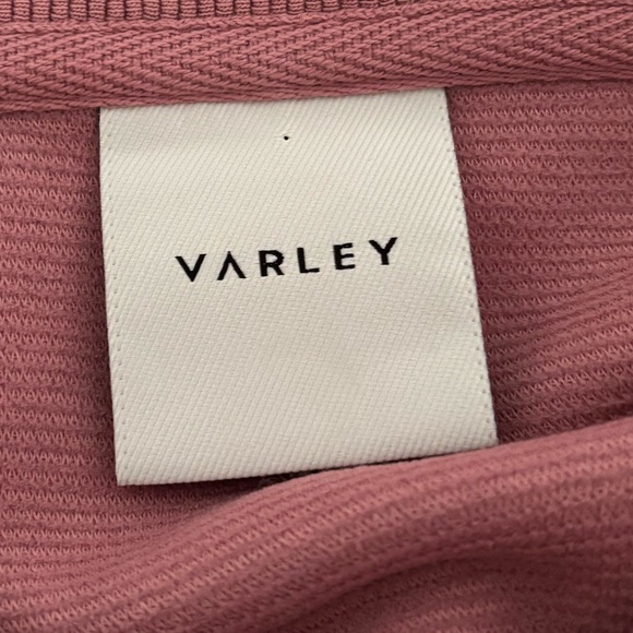 Varley Vine Half Zip Ottoman Sweatshirt Blush Pink Size S - Picture 2 of 6